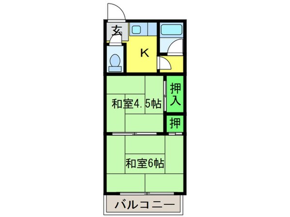 太陽マンションの物件間取画像